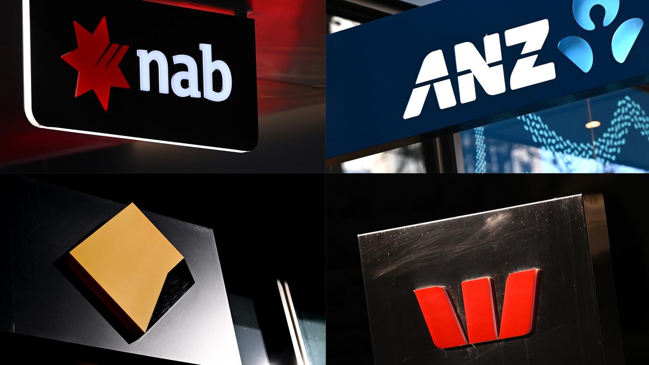Signage for Australia's 'big four' banks (file image)