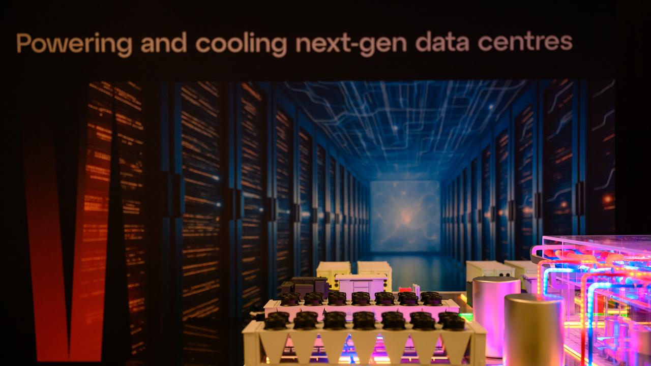 A miniature model of a data centre