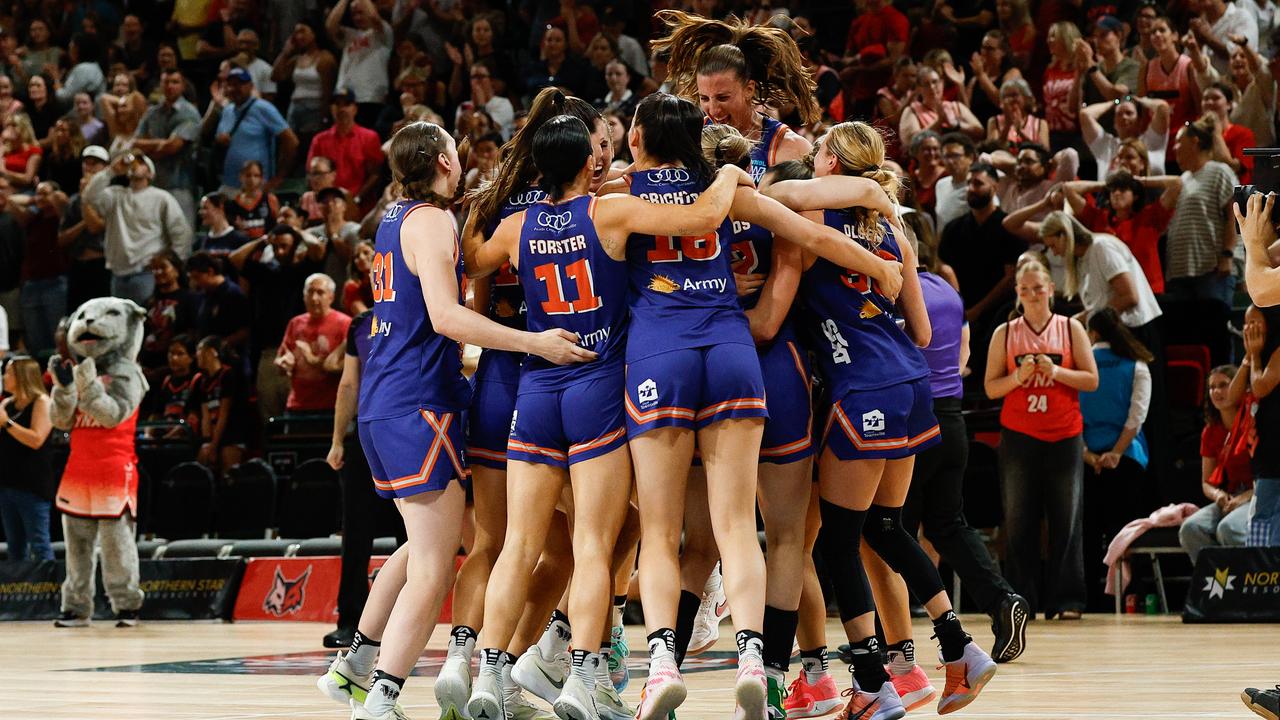 Townsville Fire celebrating