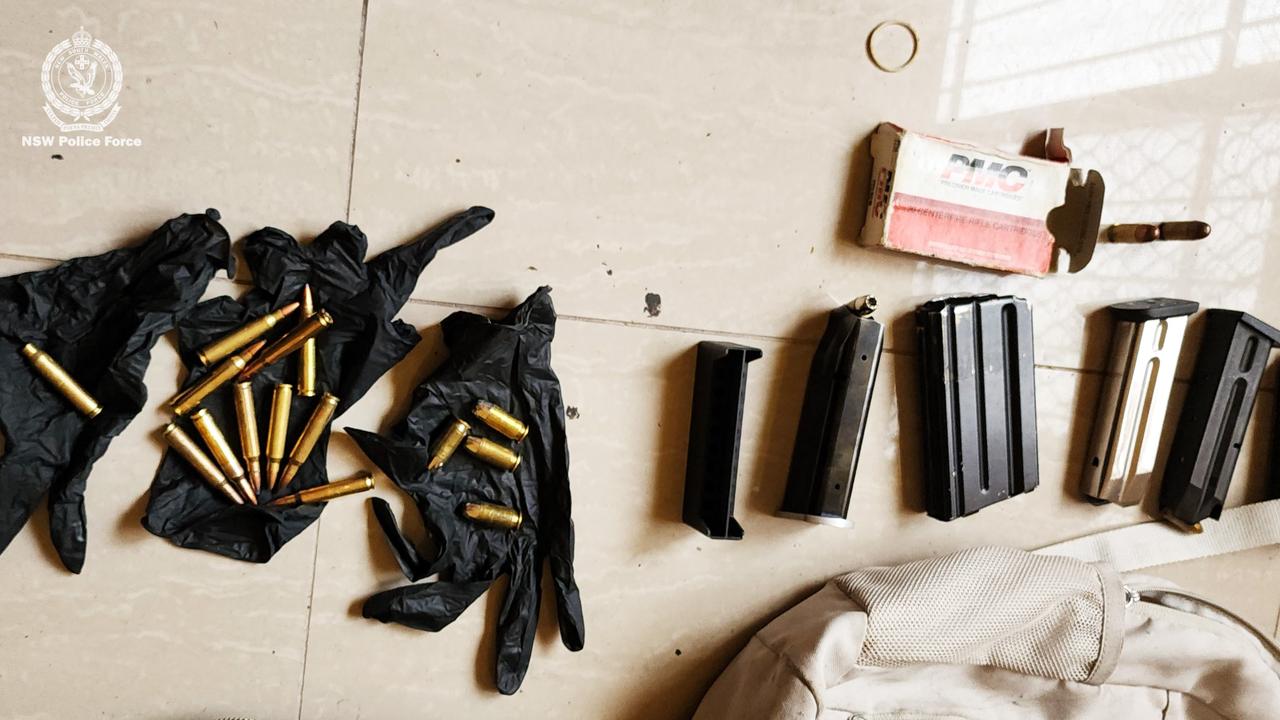 Ammunition seized in a raid
