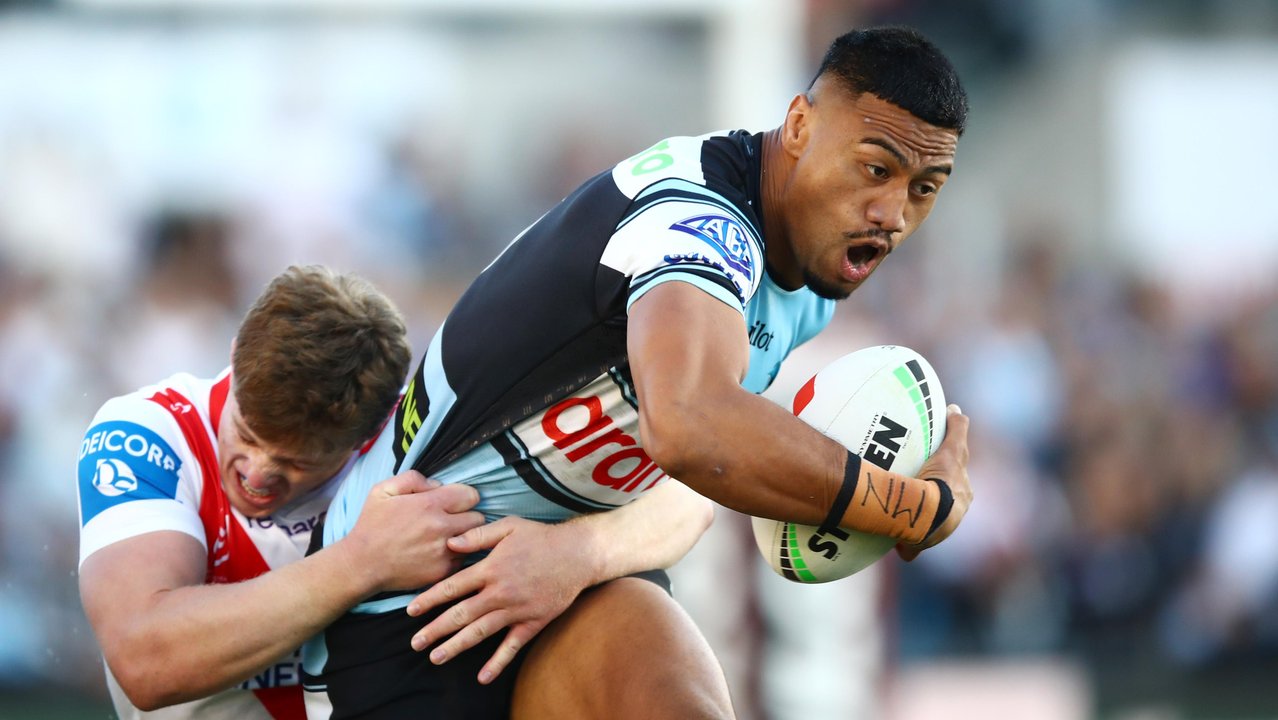 Ronaldo Mulitalo scored a try in each half for the Sharks.