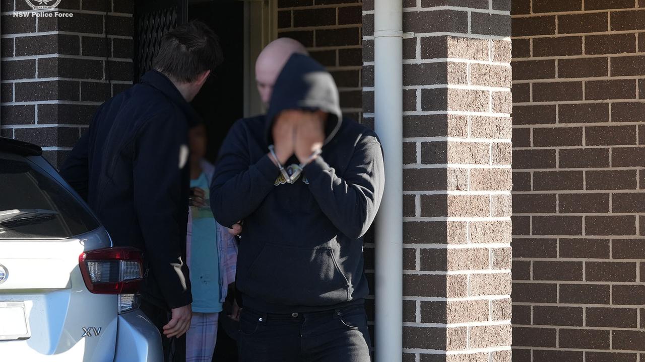 Nathaniel Ballesta being arrested a