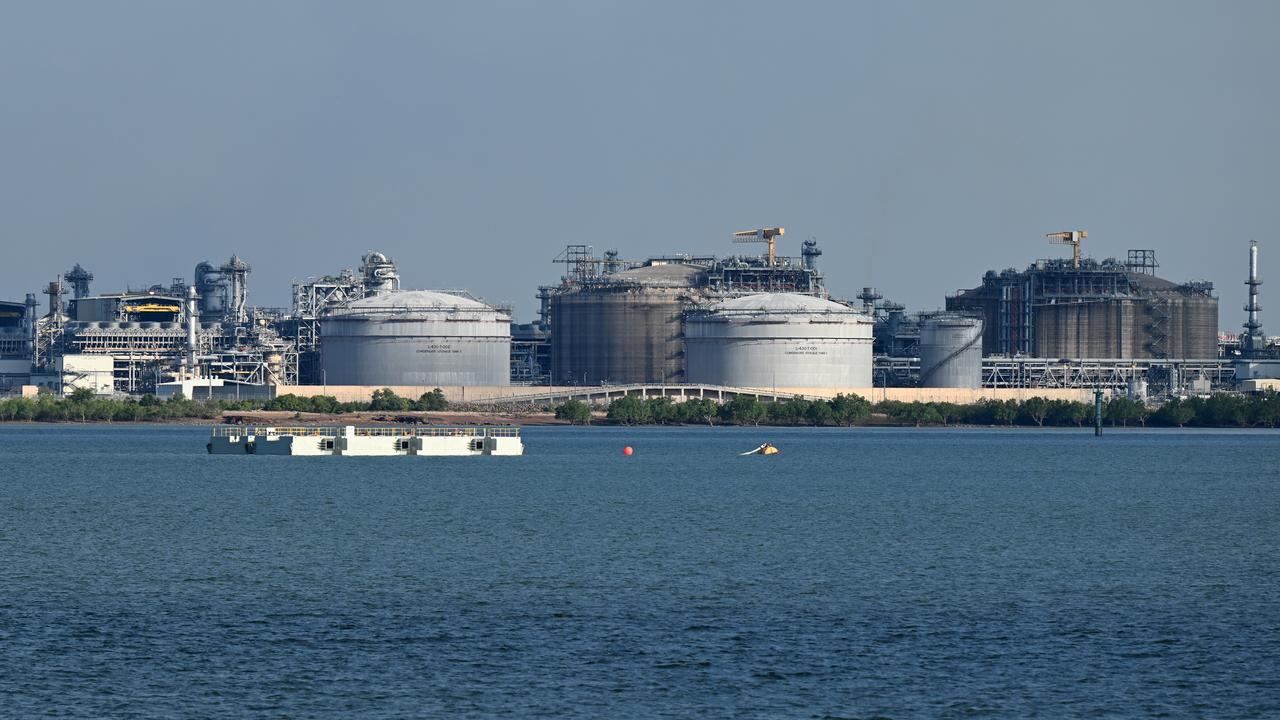 Ichthys LNG facilities at Bladin Point in Darwin (file image)