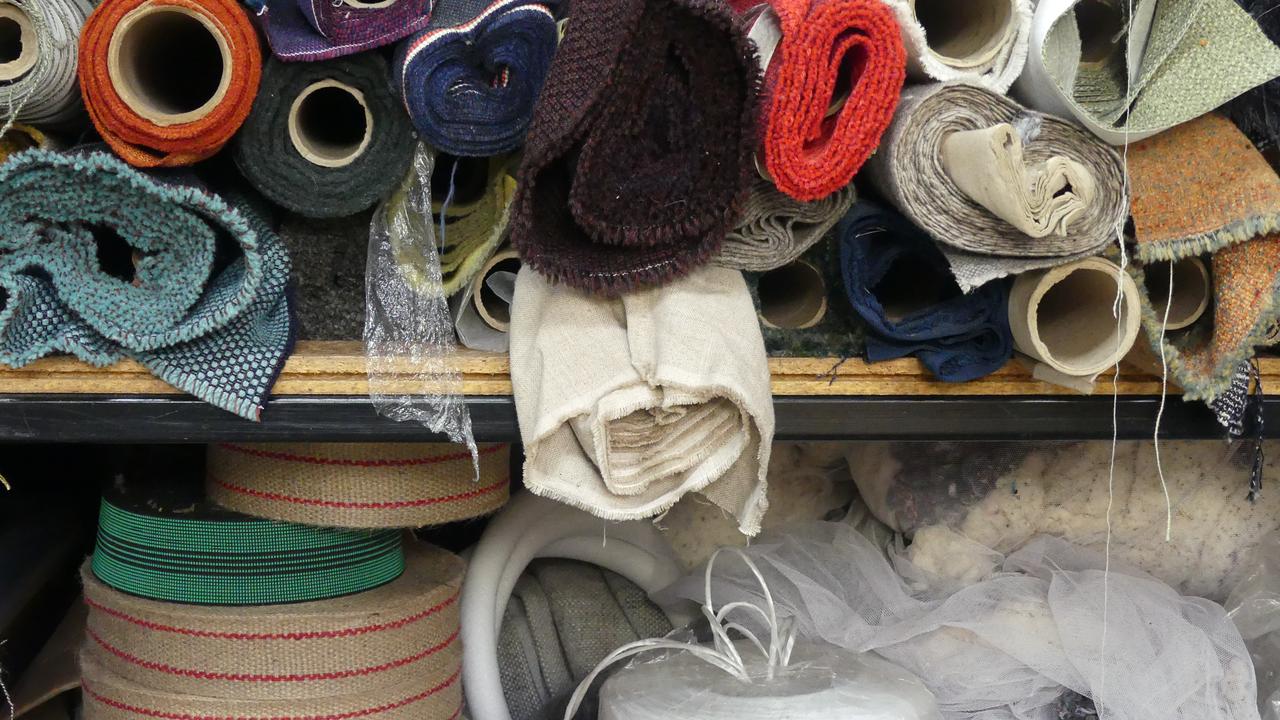 Rolls of fabric