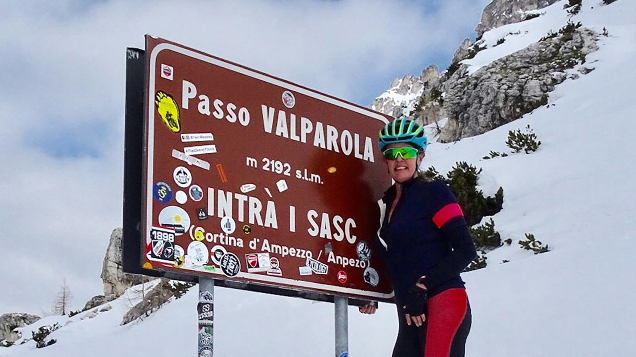 Sharron Yaxley undertook a 3000km bike ride through Europe 