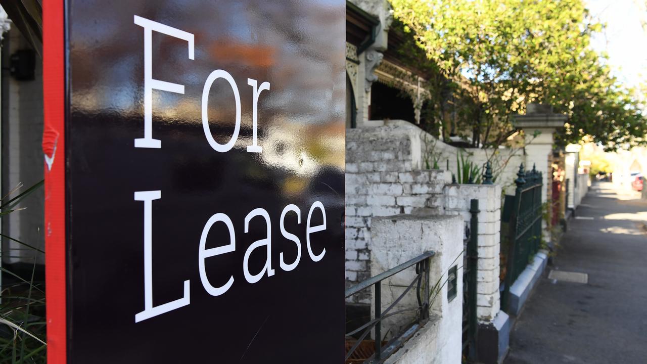 For lease sign on a house
