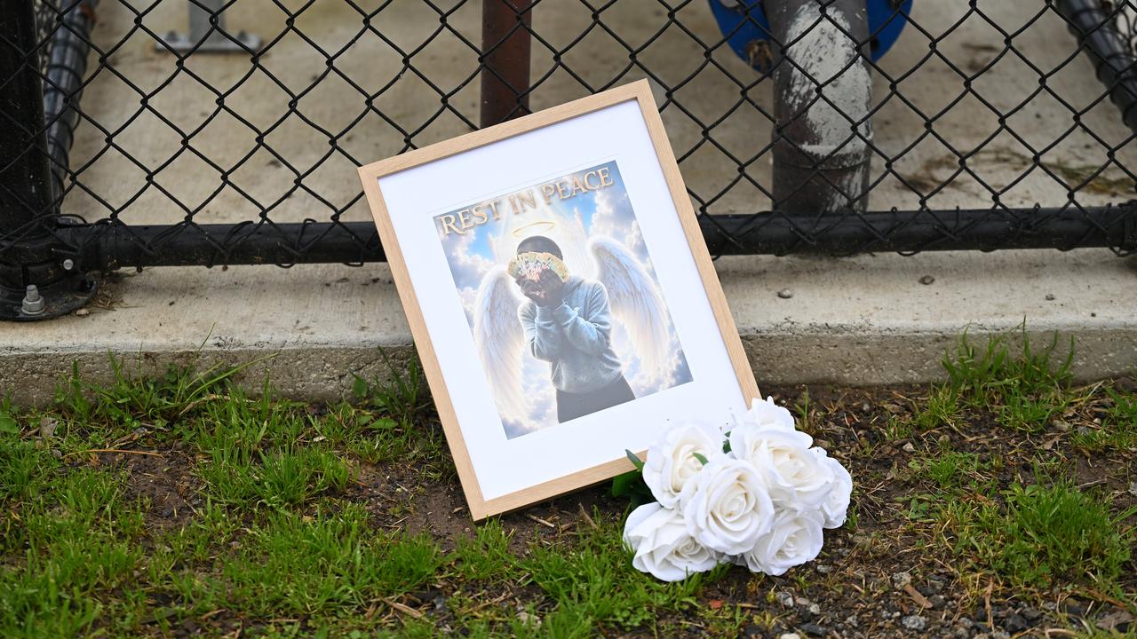 Flowers and a tribute