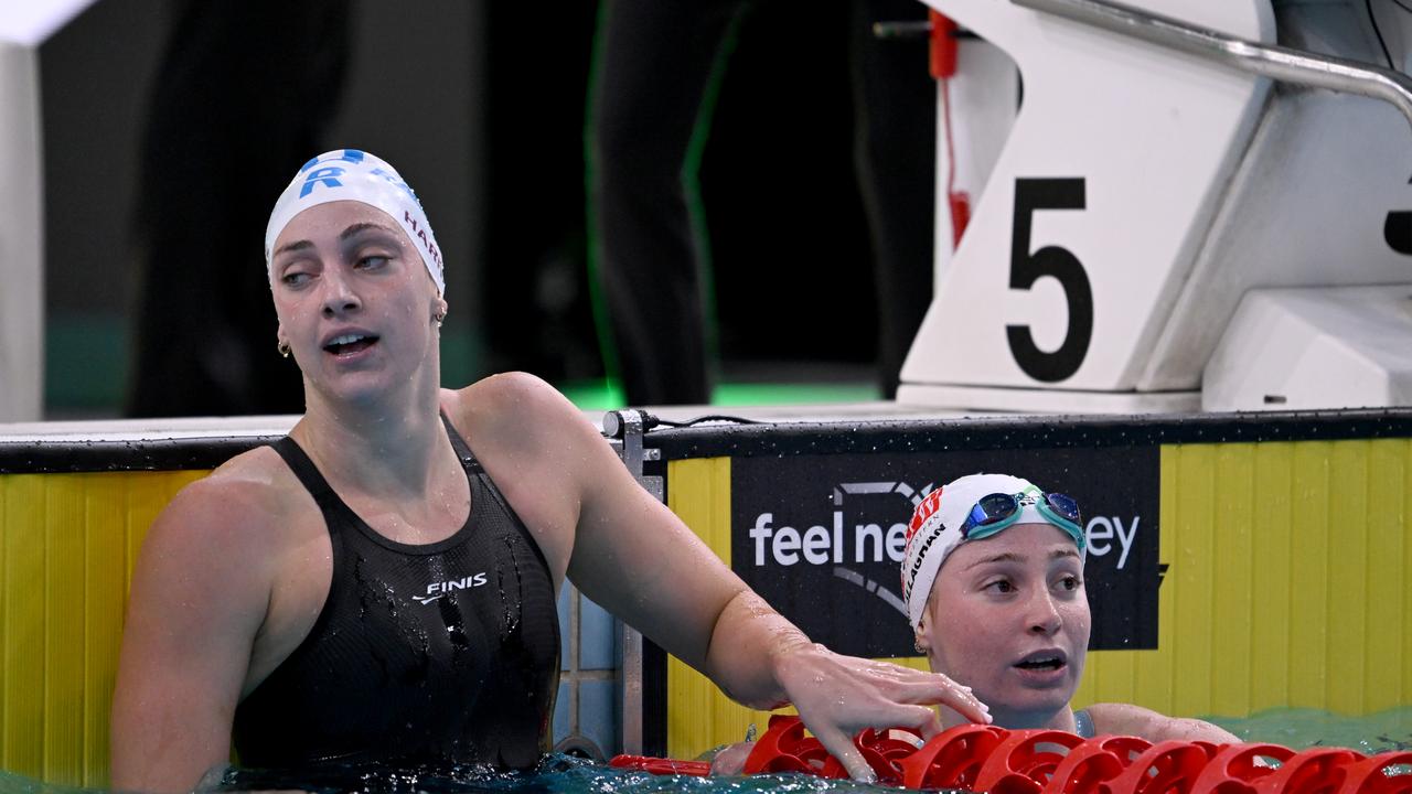 Mollie O'Callaghan (right) with Meg Harris 