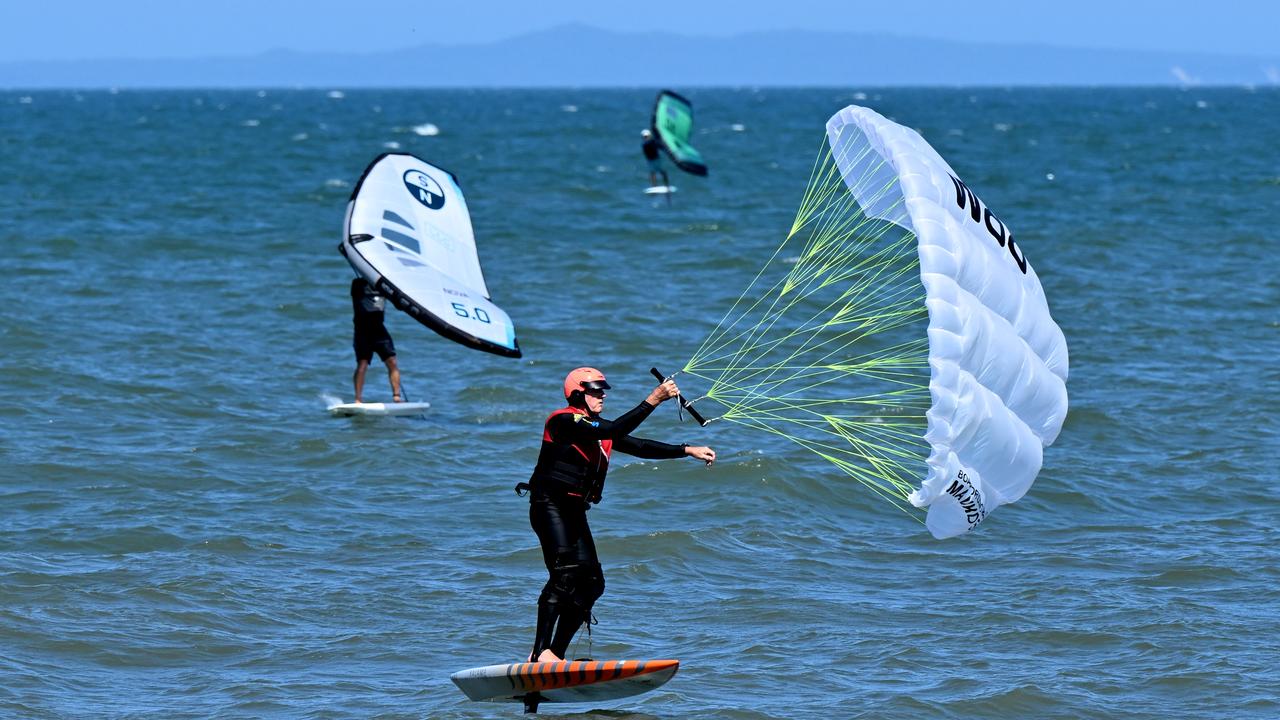 Kite surfers