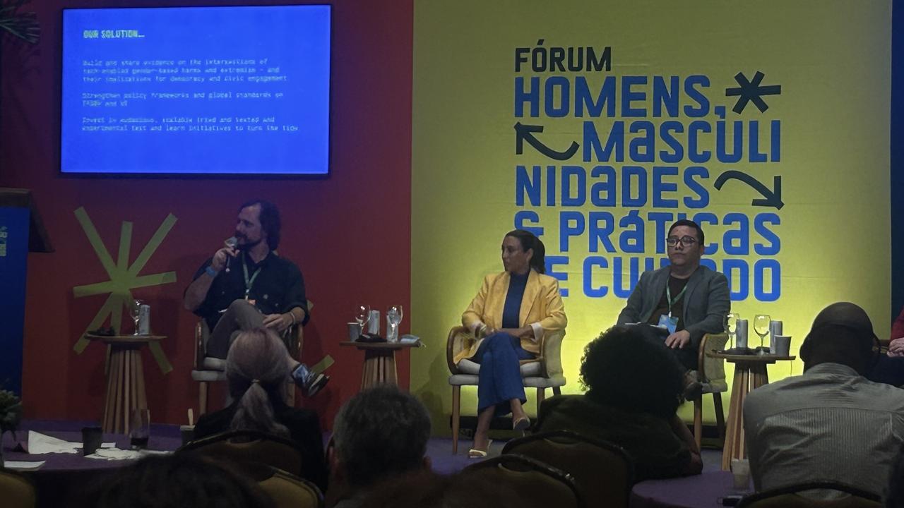 Equality Institute founder Emma Fulu (centre)