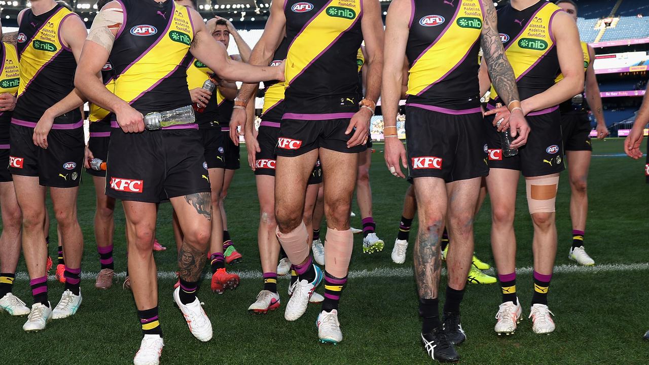 Richmond players' jumpers.