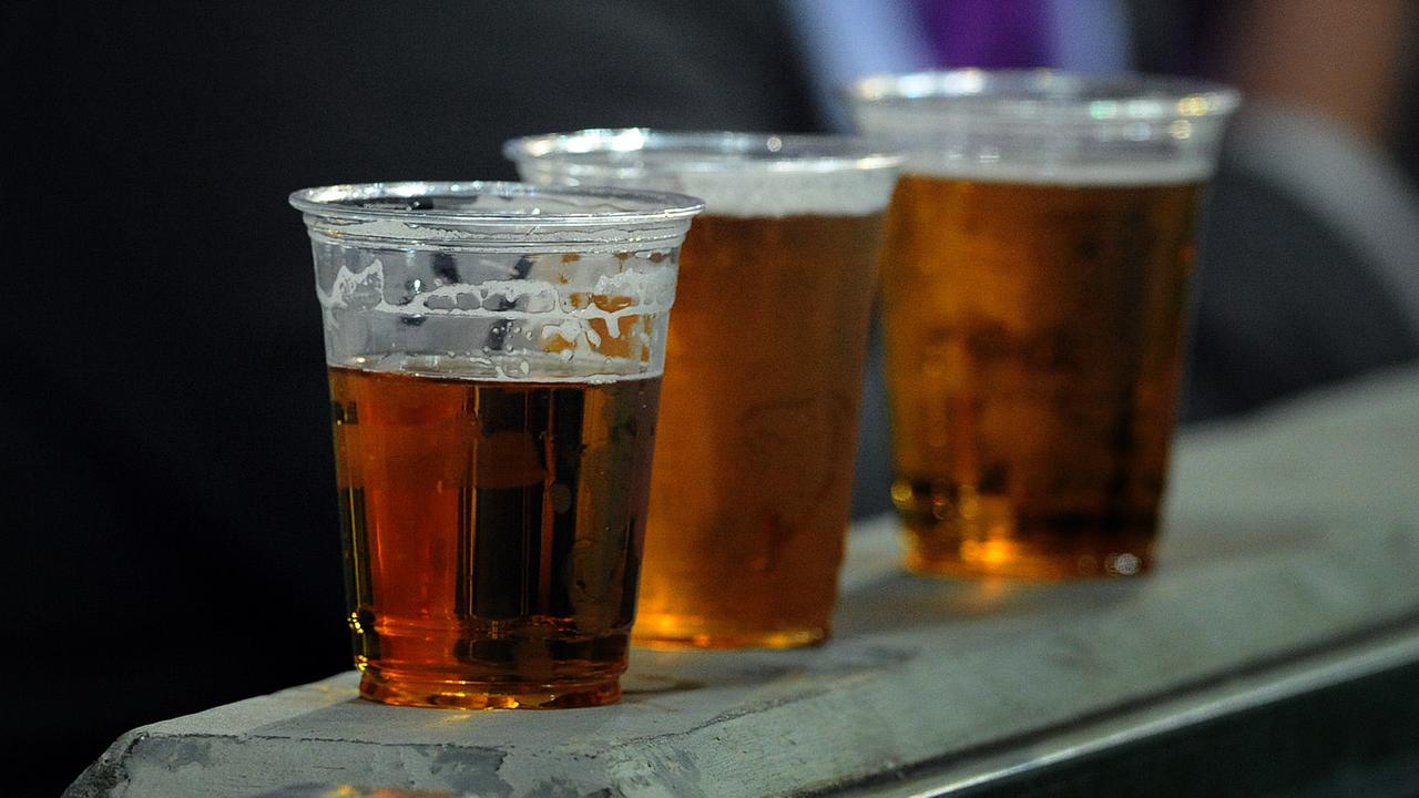 Beer on a bar