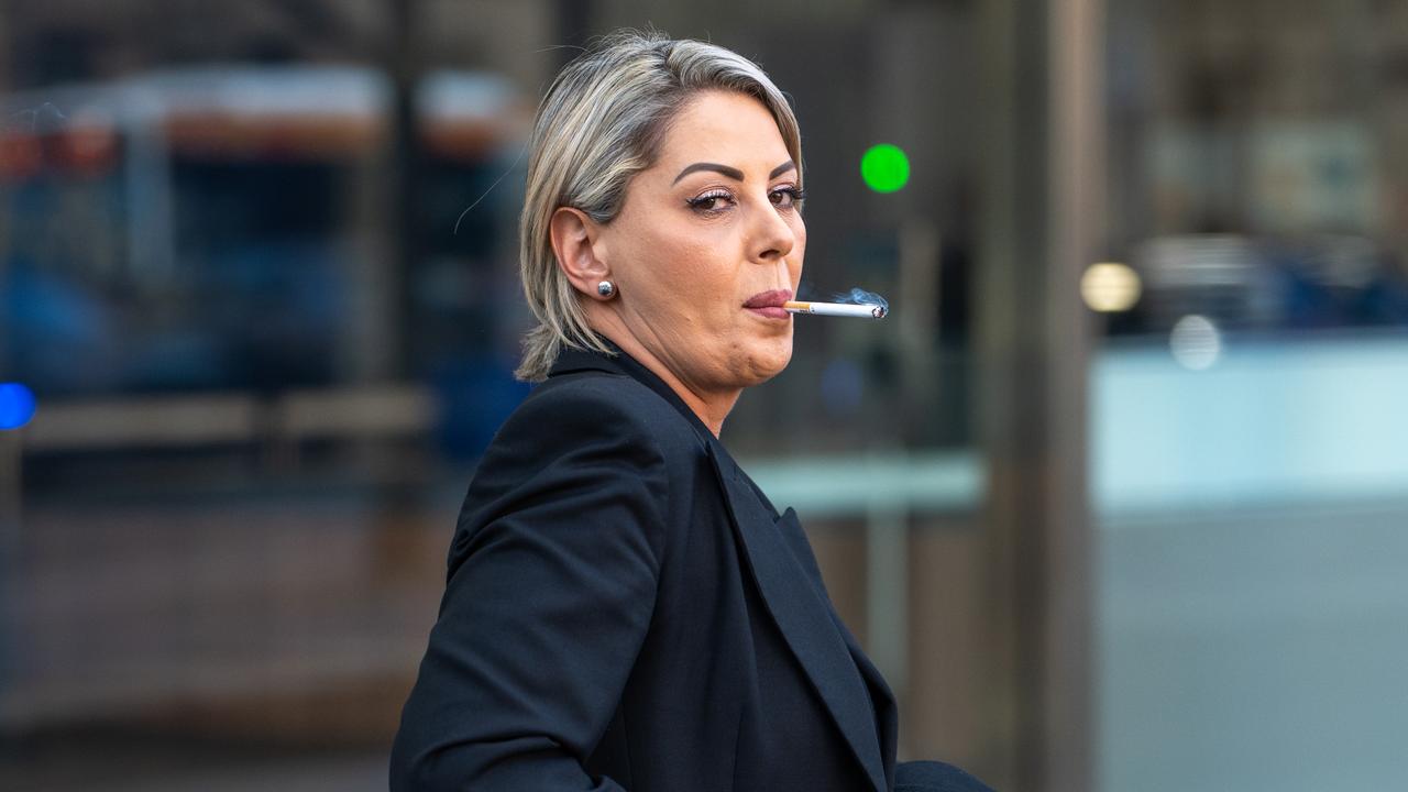 Maria Tsakopoulos leaves the County Court of Victoria