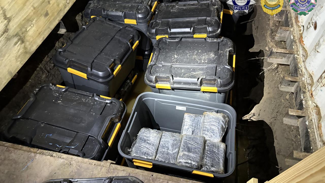cocaine bricks in storage boxes