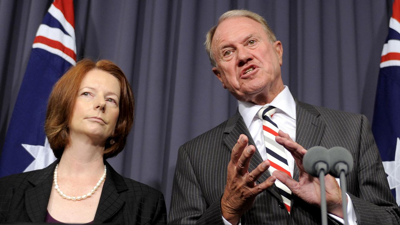 Bruce Baird with Julia Gillard