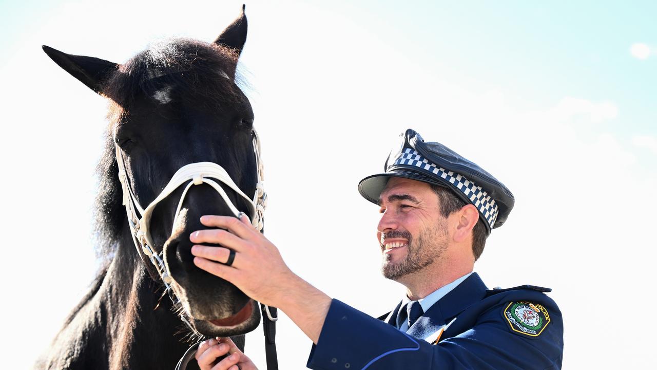 Sergeant James Fox with horse Angus