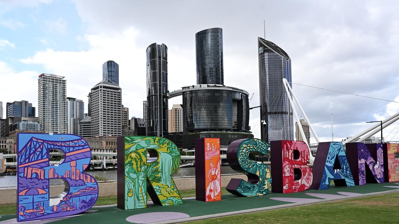 The Brisbane sign at South Bank
