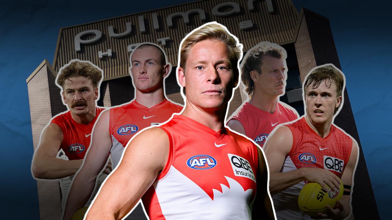 Riley Bice, Chad Warner, Isaac Heeney, Nick Blakey, James Jordon.