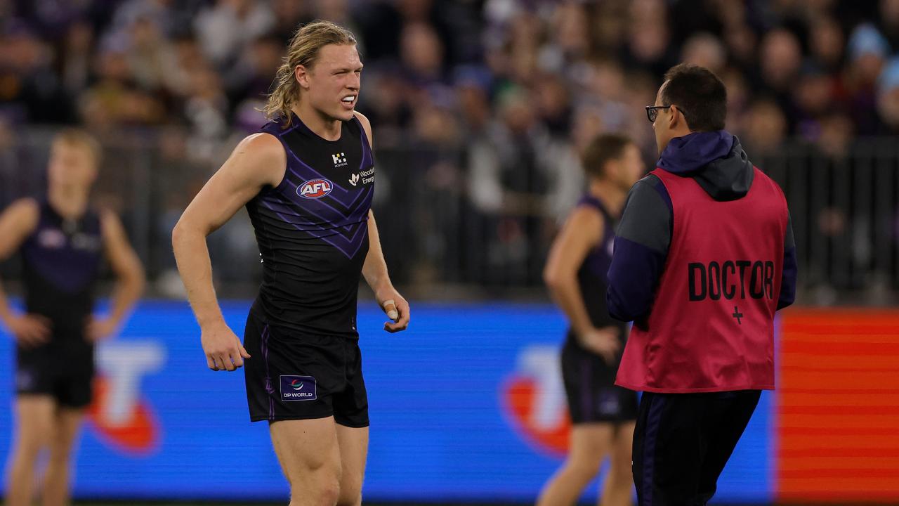 Hayden Young of the Dockers 