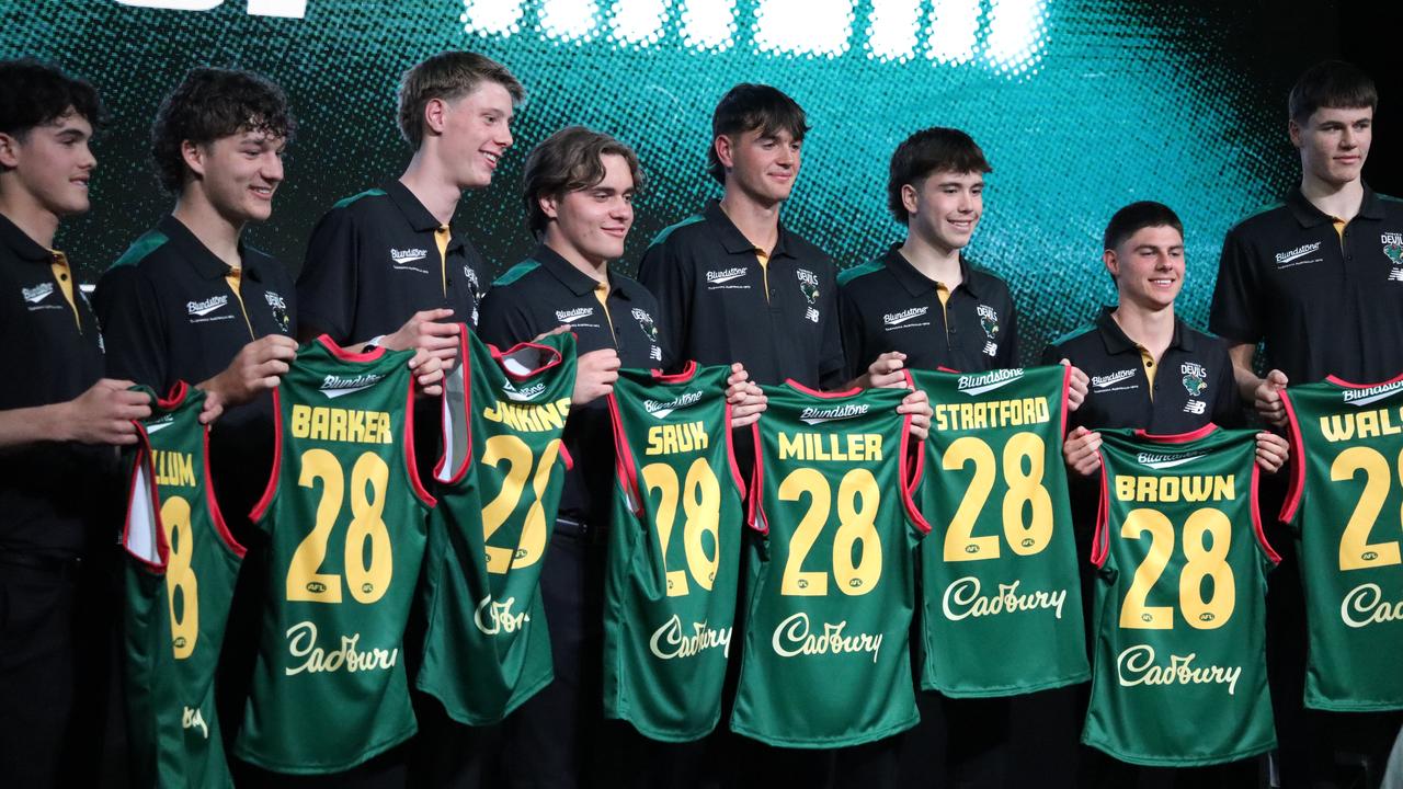 Tasmania's eight first signings.