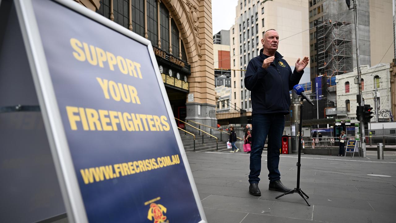 United Firefighters Union secretary Peter Marshall (file image)