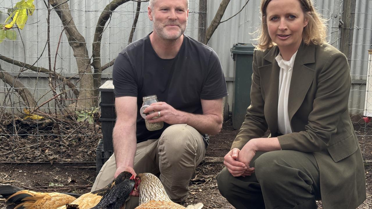 Anthony Abley and SA Environment Minister Emily Bourke
