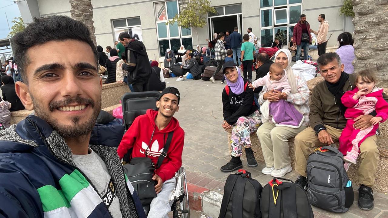 Sameh Murad (left) and family members