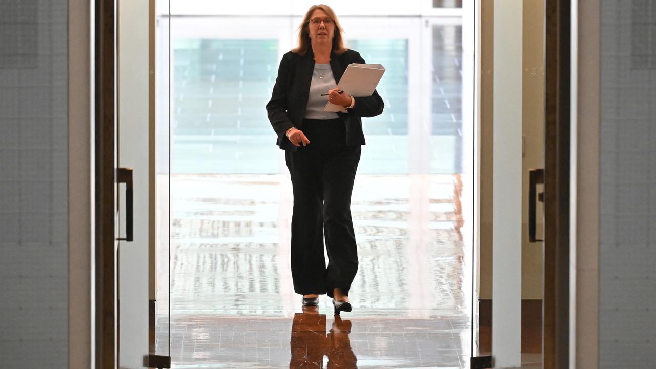 Minister for Infrastructure Catherine King arrives for Question Time