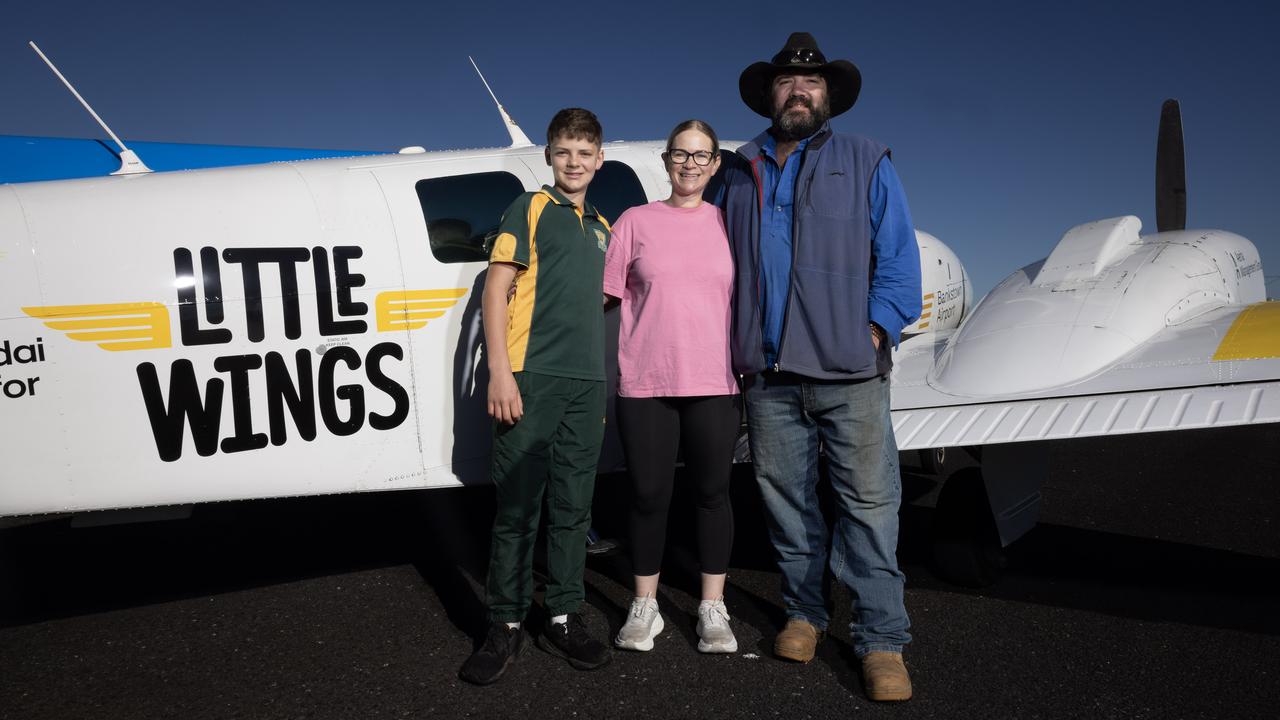 Dusty Langby, with parents Andrew and Sarah Langby