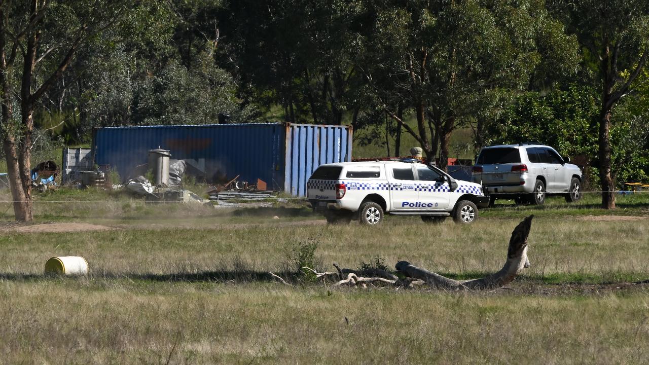 Police at scene where fugitive Dezi Freeman was shot dead