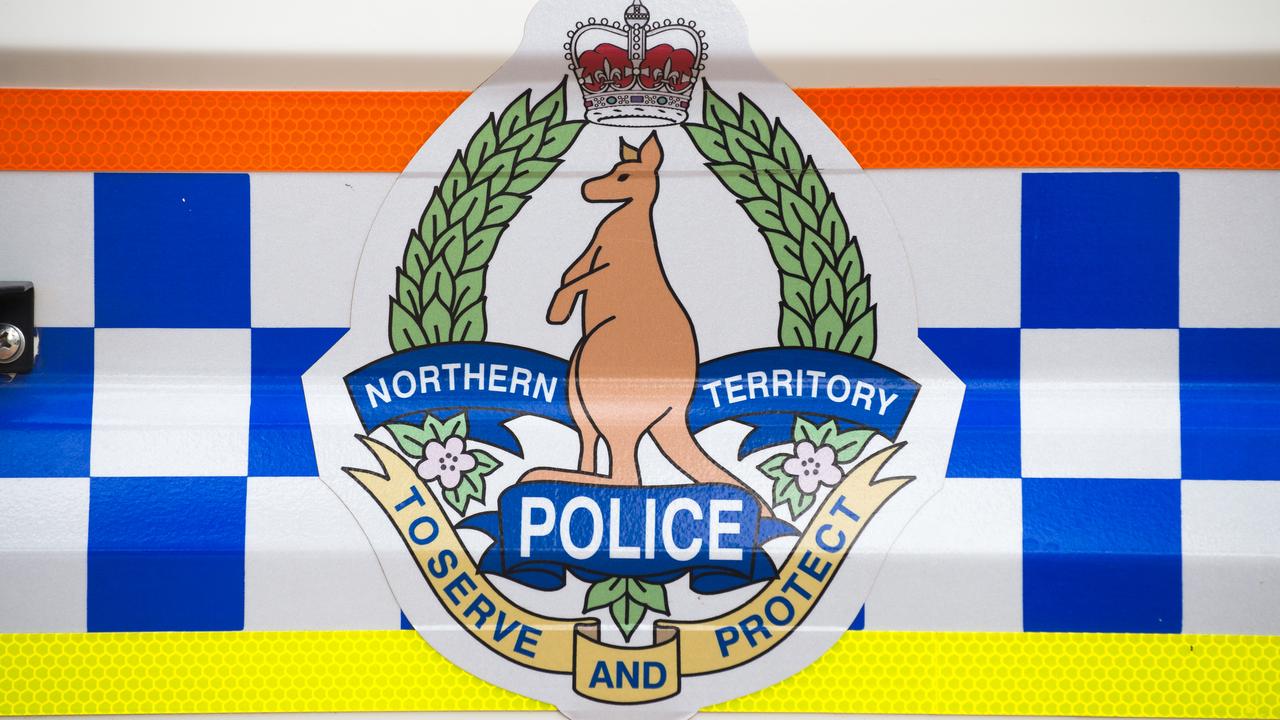 Signage on an NT Police vehicle (file image)