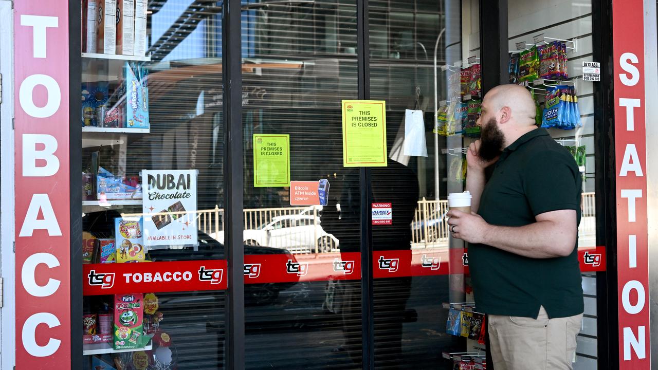 A closed illegal tobacco store