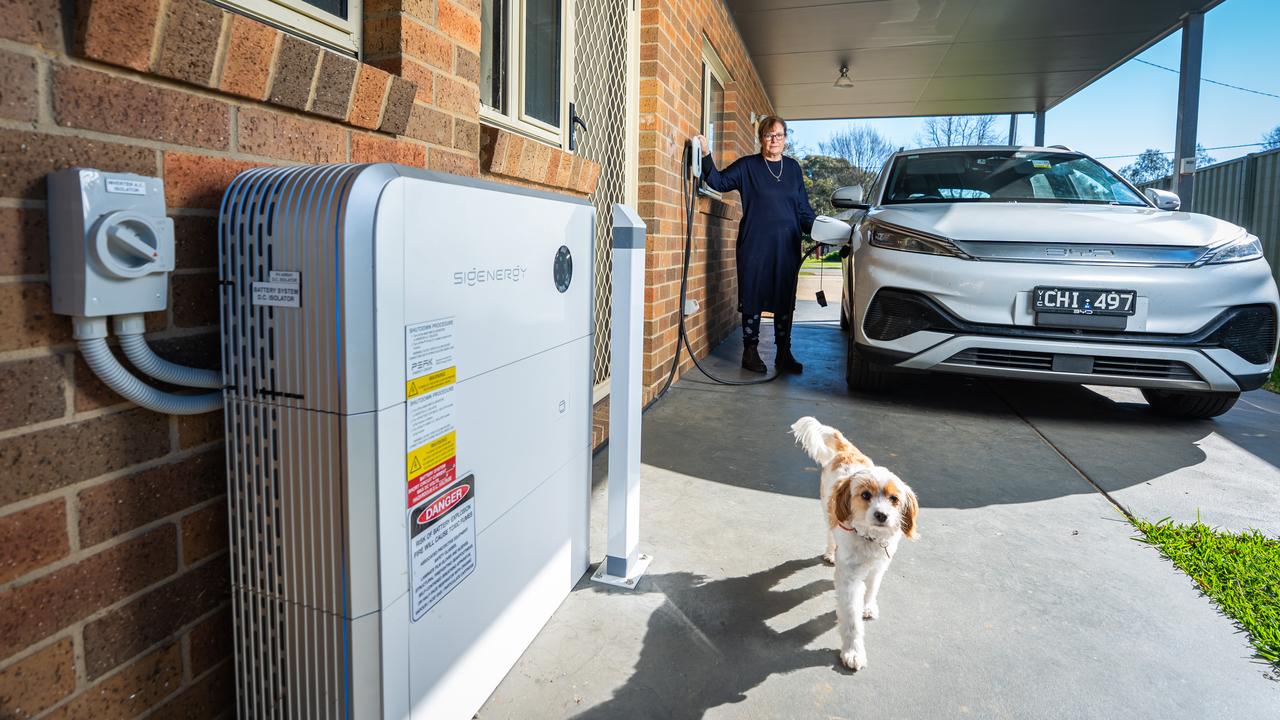 A home battery system (file image)
