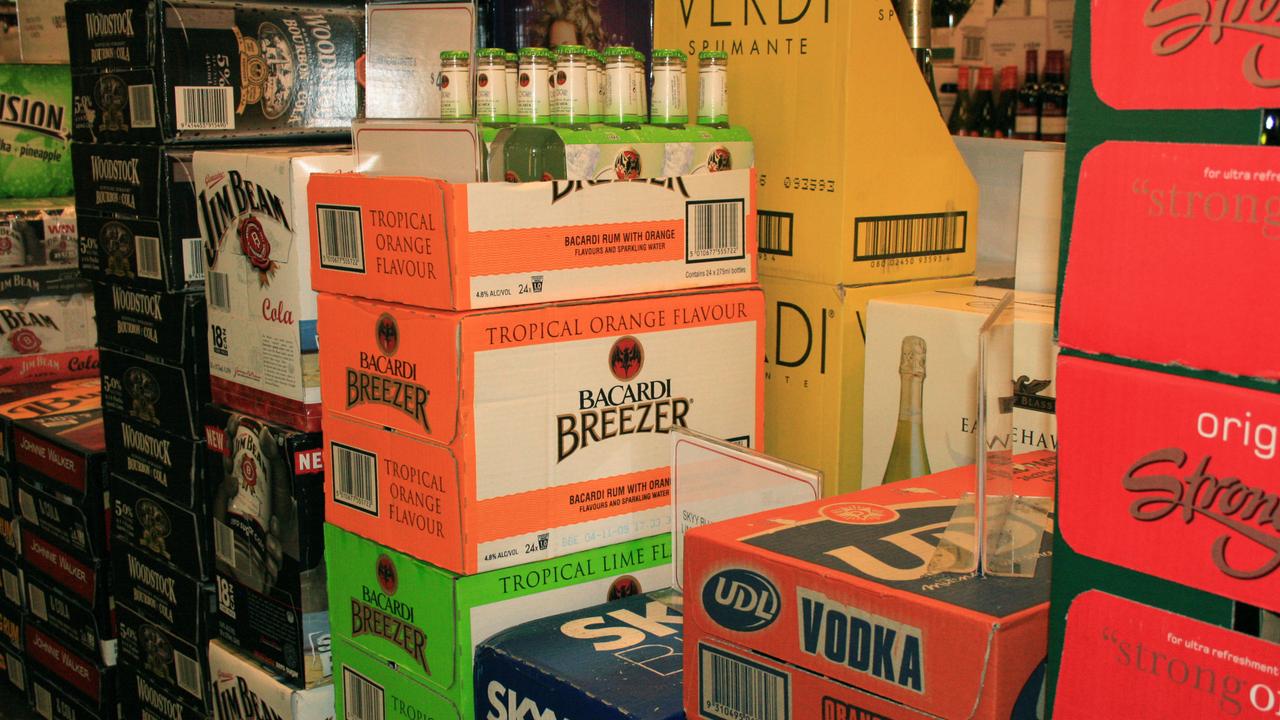 Cartons of alcohol on display (file image)