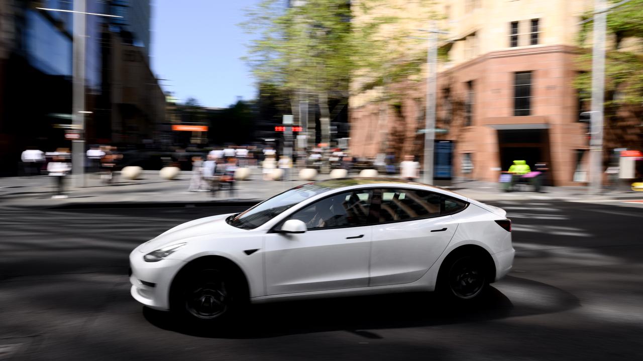 An electric vehicle in Sydney