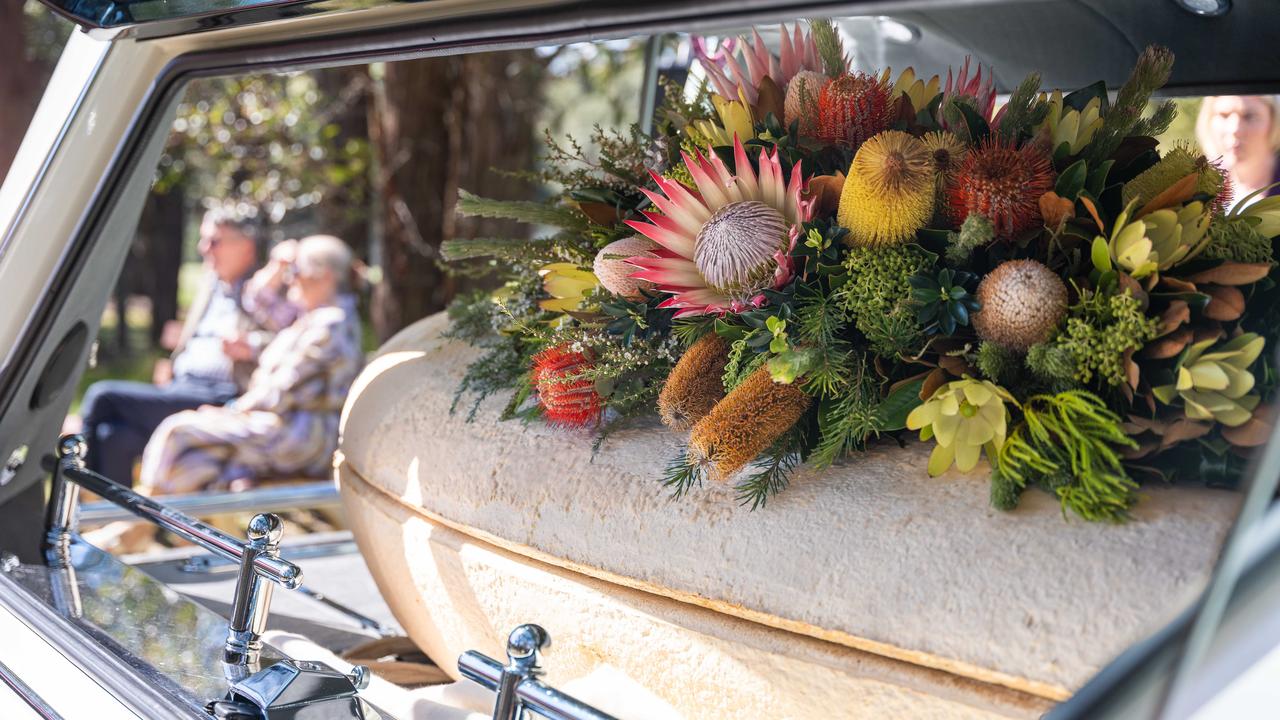Australia's first mushroom coffin funeral 
