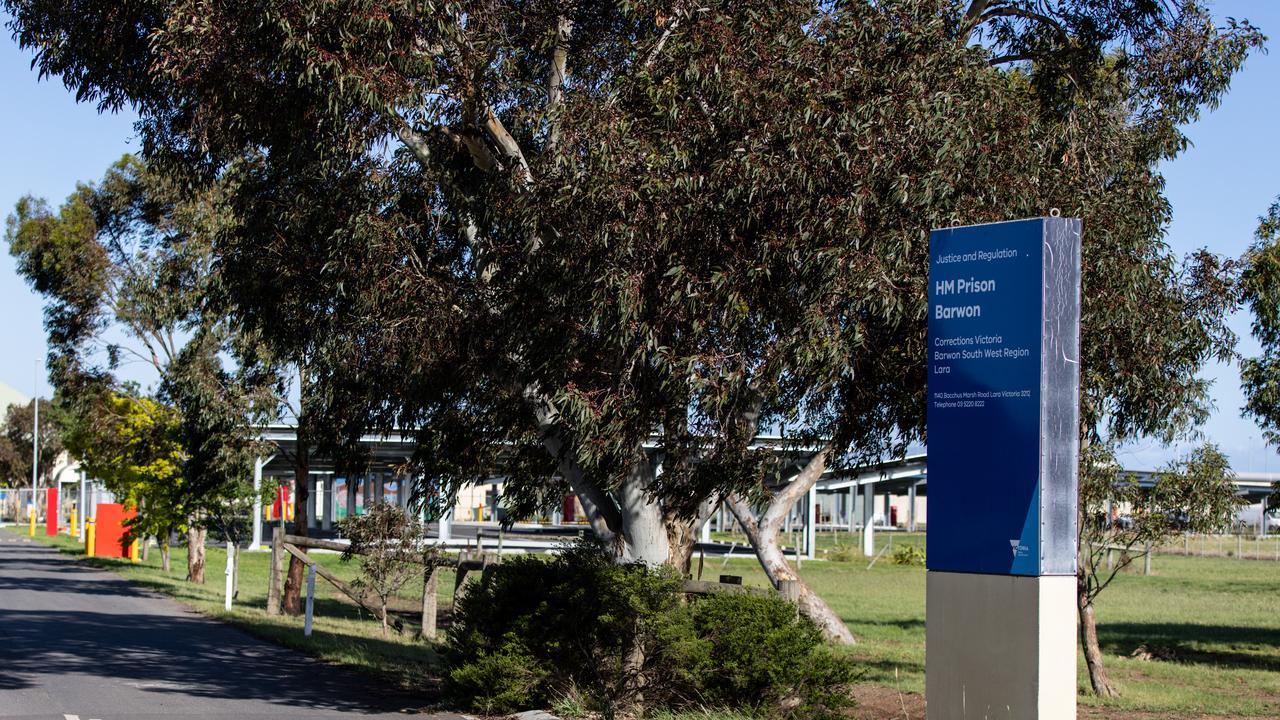 Signage outside Barwon Prison (file image)