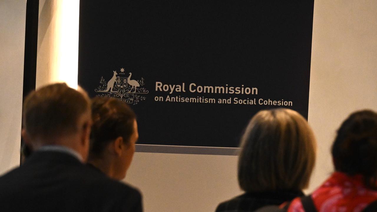 Anti-Semitism royal commission signage