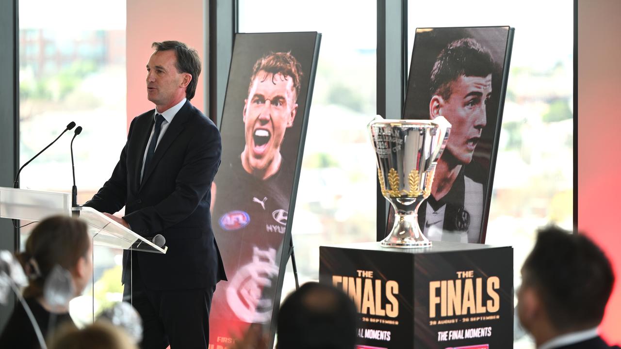 AFL CEO Andrew Dillon speaks
