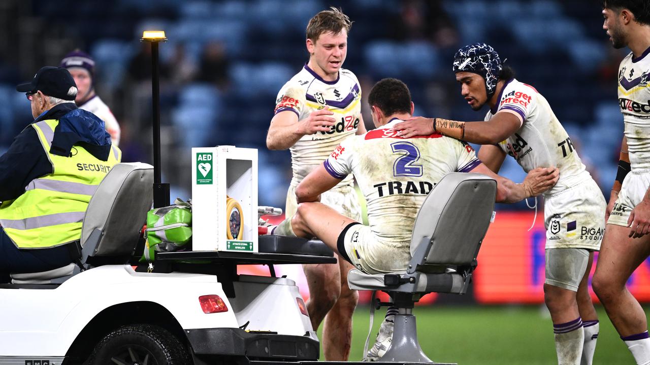 Storm teammates consoled an emotional Will Warbrick