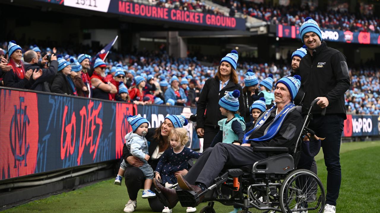 Neal Daniher and family at the MCG.