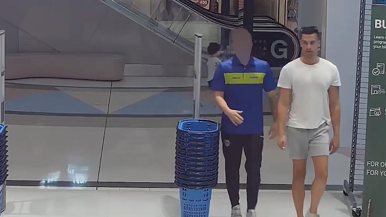 two men walk into sport shop
