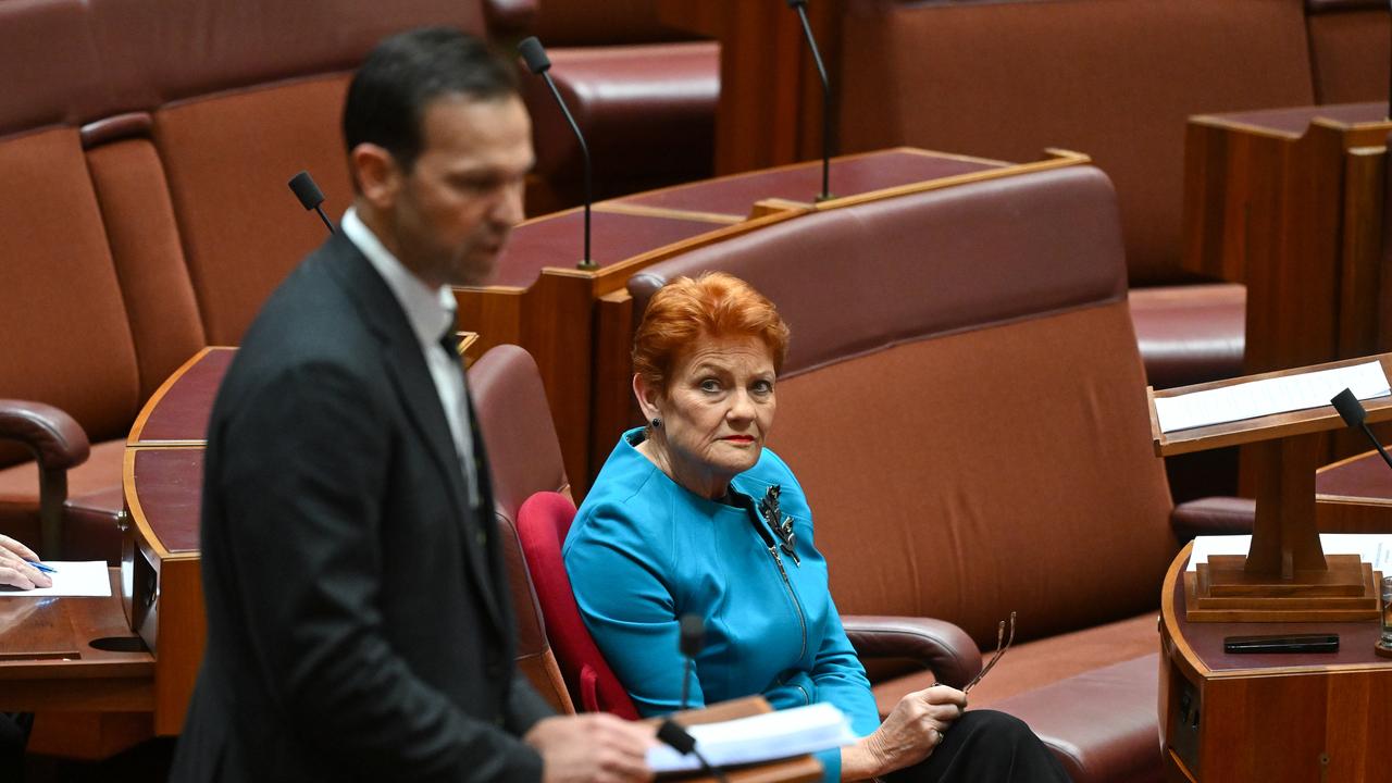 Pauline Hanson and Matt Canavan (file image)