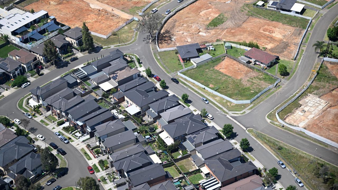 Housing in western Sydney (file image)