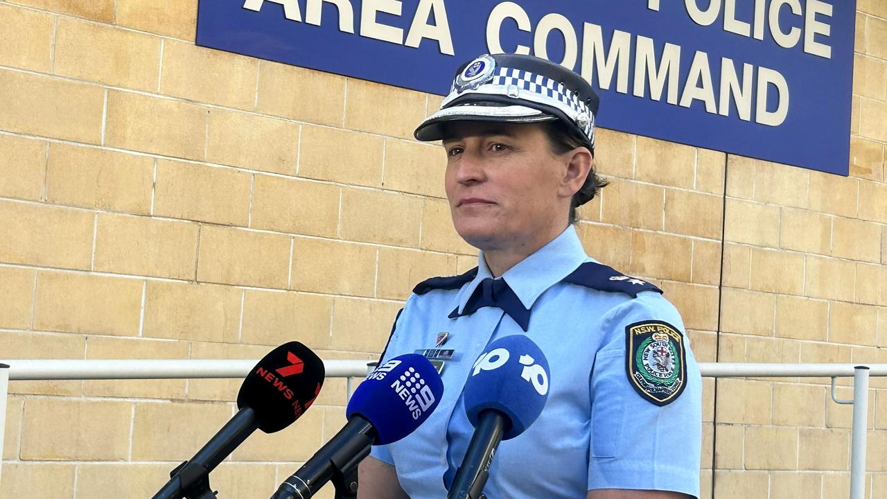 Superintendent Christine McDonald speaks to media