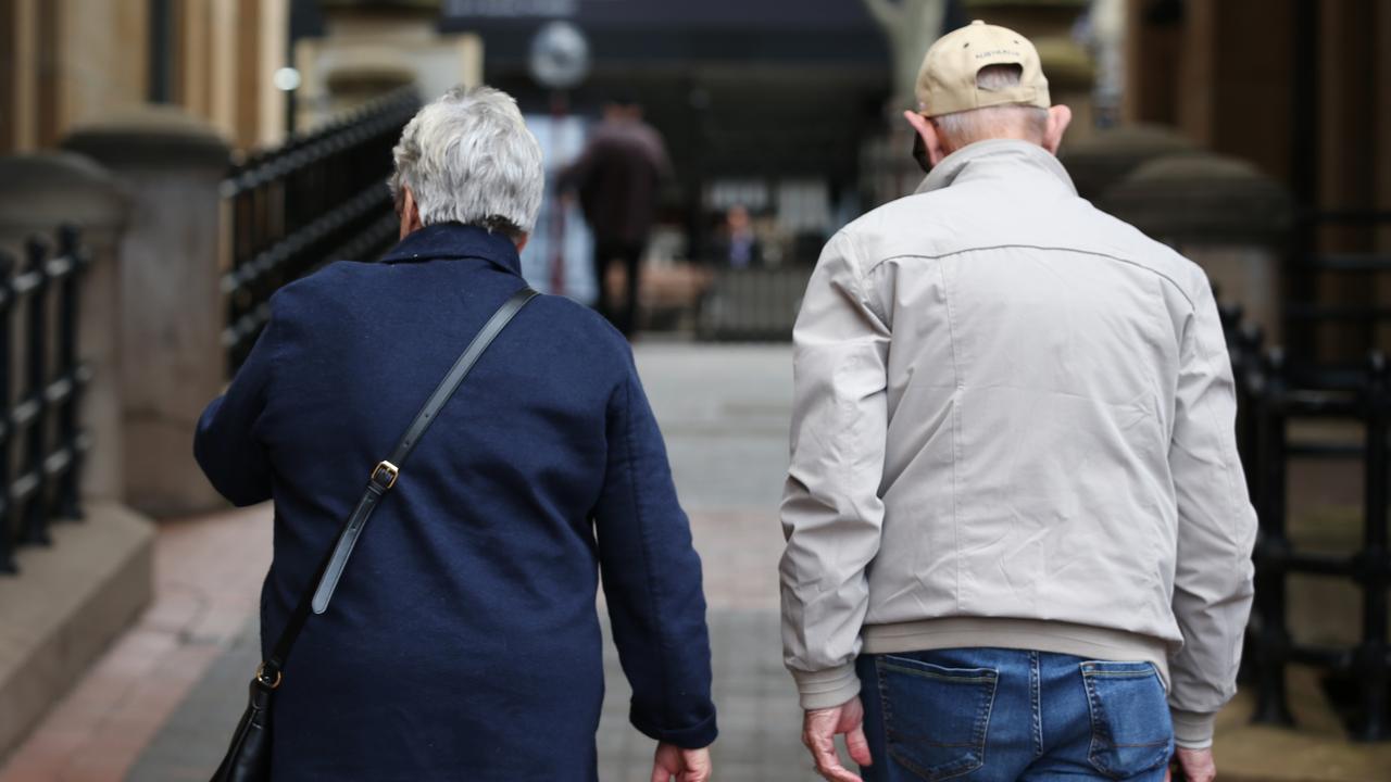 An elderly couple