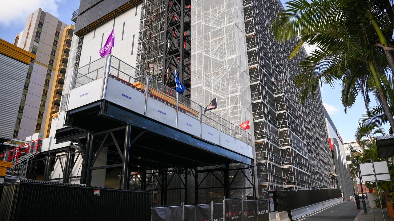A data centre being built
