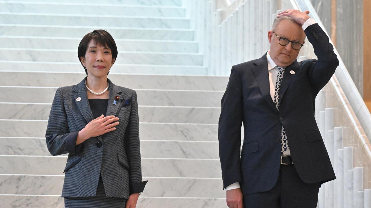 Sanae Takaichi and Anthony Albanese