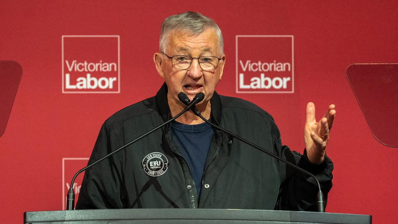 Peter Allan, Jacinta Allan's father, at Victorian Labor's conference