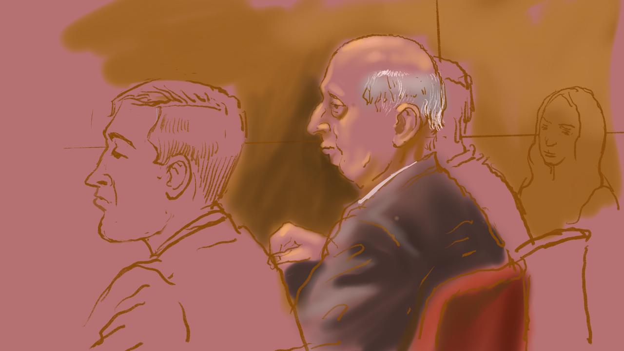 Alan Jones court sketch